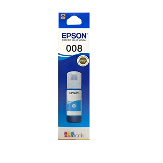 Epson 008 Cyan T06G2 C13T06G298 with ITGLOBAL 3in1 Multi-Function Mobile Phone Stand, Stylus Pen, Anti-Metal Texture Rotating Ballpoint Pen (Very Colors) T008